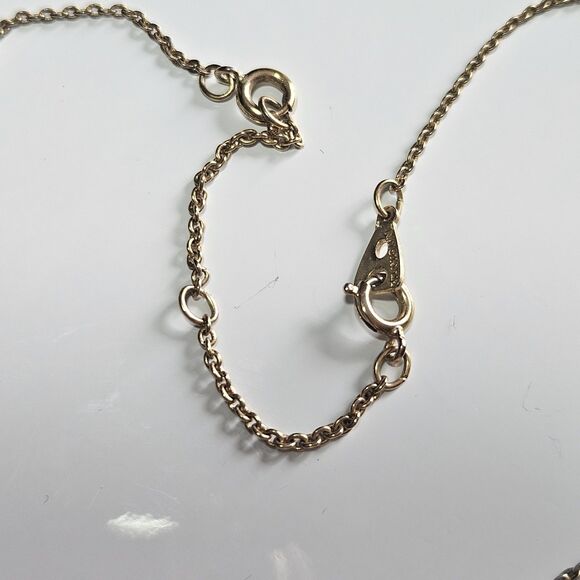 *Sale* Signed Artistry Heart Pendant Necklace Vintage Gold Silver Tone 14 - 17" - Picture 8 of 14